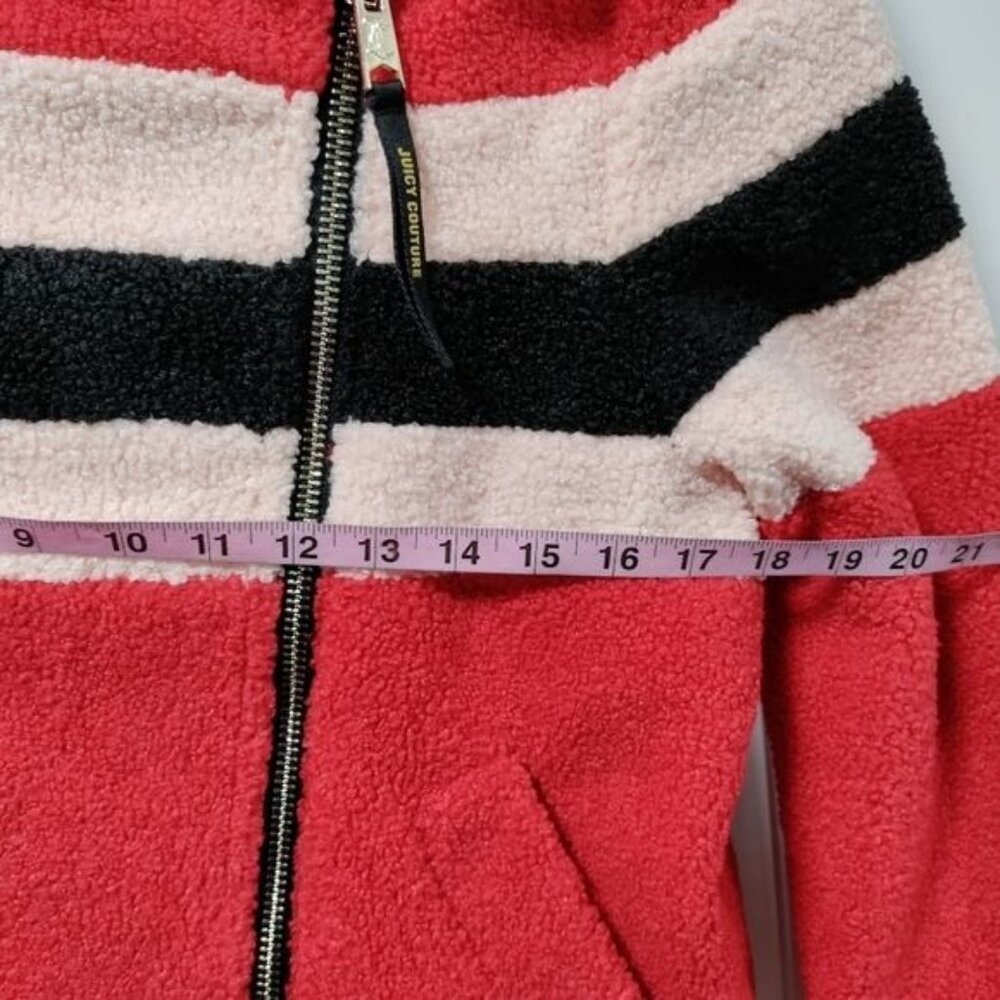 Juicy Couture Black Label Sherpa Teddy Bear Y2K Satin Lined Jacket Medium NWOT - Picture 13 of 16